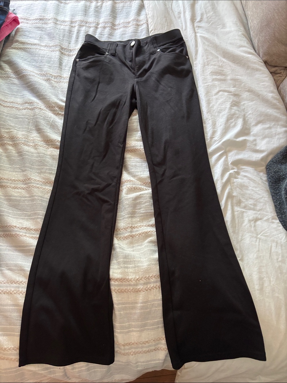 Kohl's Black Women's Flared Pull-On Pants